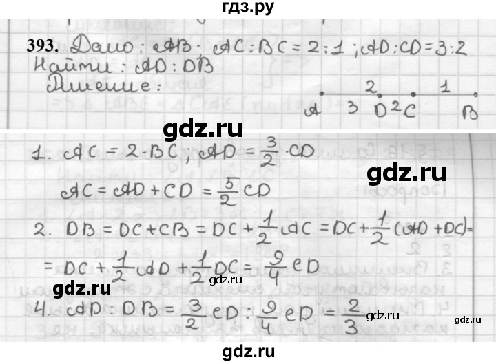 ГДЗ по геометрии 7 класс Мерзляк  Базовый уровень задача - 393, Решебник к учебнику 2023