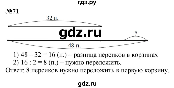 ГДЗ по математике 4 класс Истомина   часть 1 - 71, Решебник №1