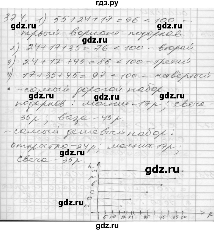 ГДЗ по математике 4 класс Истомина   часть 2 - 374, Решебник №1