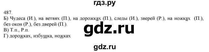 ГДЗ по русскому языку 3 класс Нечаева   часть 2 / упражнение - 487, Решебник 2014