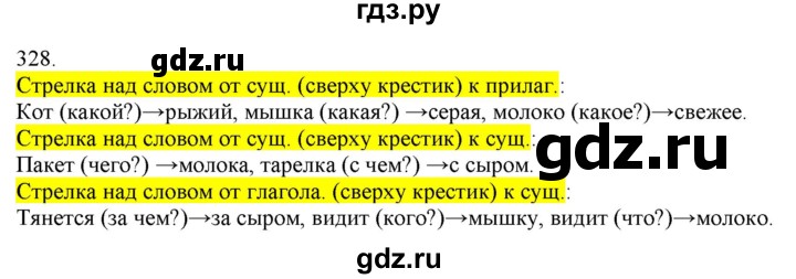 ГДЗ по русскому языку 3 класс Нечаева   часть 2 / упражнение - 328, Решебник 2014