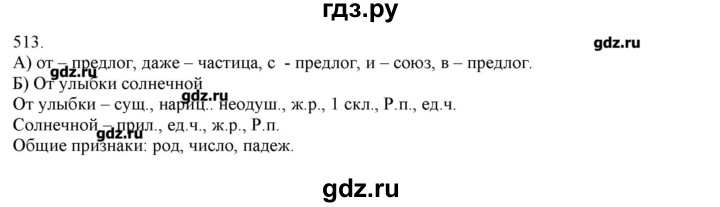 ГДЗ по русскому языку 3 класс Нечаева   упражнение - 513, Решебник