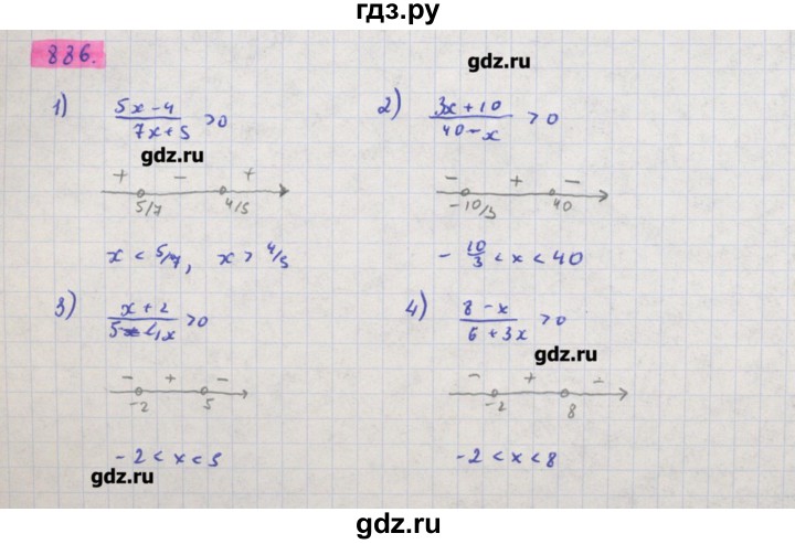 ГДЗ по алгебре 11 класс Колягин  Базовый и углубленный уровень упражнение - 886, Решебник