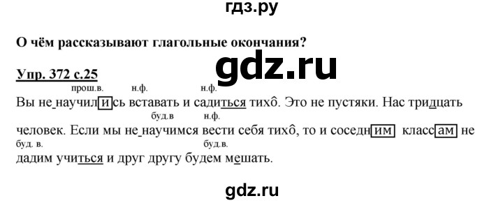 ГДЗ по русскому языку 4 класс  Соловейчик   упражнение - 372, Решебник