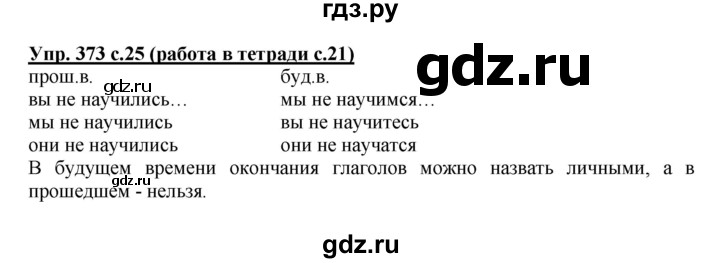 ГДЗ по русскому языку 4 класс  Соловейчик   упражнение - 373, Решебник
