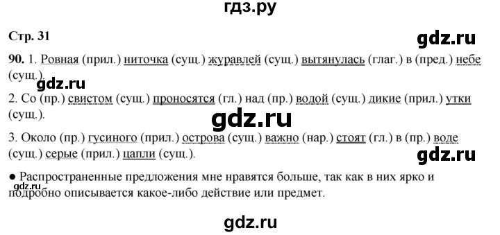 ГДЗ по русскому языку 4 класс  Соловейчик Тетрадь-задачник  часть 1. страница - 31, Решебник 2025