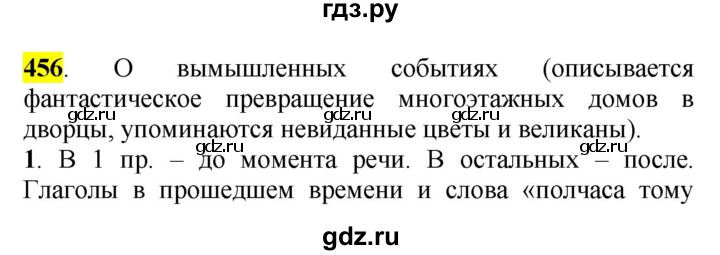 ГДЗ по русскому языку 5 класс Рыбченкова   часть 2 / упражнение - 456, Решебник 2016