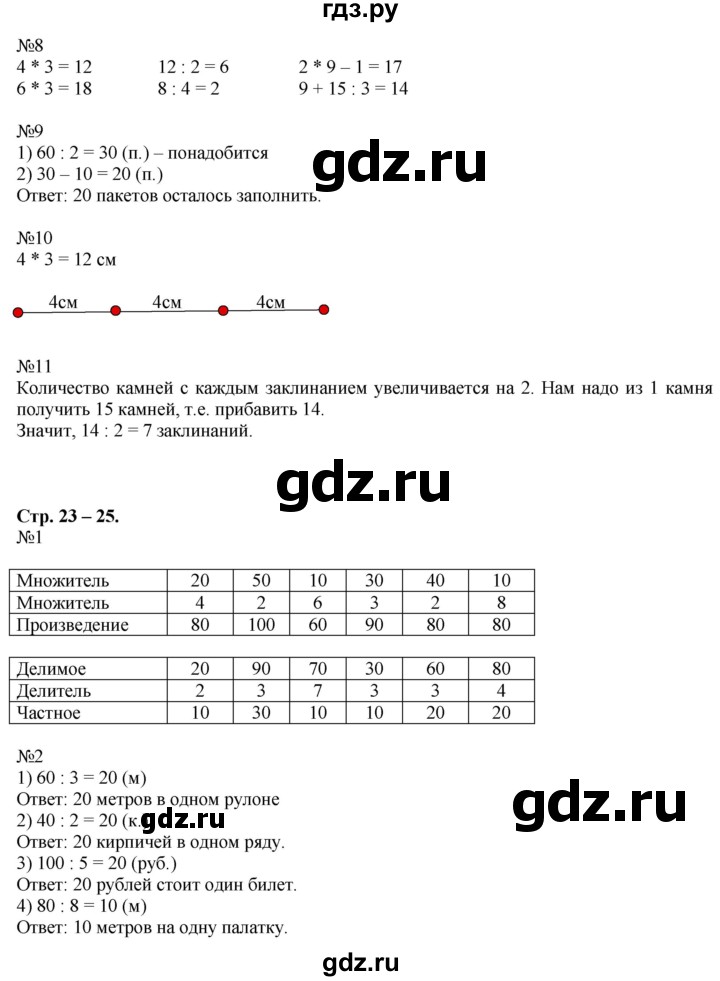 ГДЗ по математике 2 класс Дорофеев   часть 2. страница - 23, Решебник к учебнику 2016