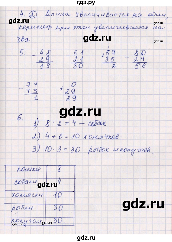 ГДЗ по математике 2 класс Дорофеев   часть 2. страница - 95, Решебник №1 2019