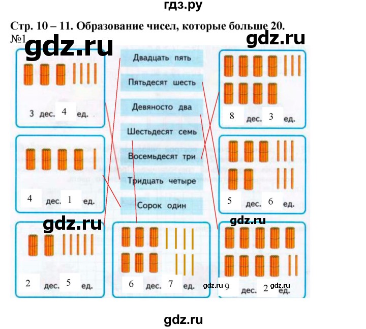 ГДЗ по математике 2 класс Дорофеев рабочая тетрадь  часть 2 (страница) - 10-11, Решебник к тетради 2015
