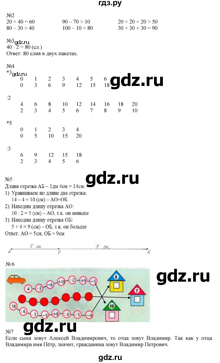 ГДЗ по математике 2 класс Дорофеев рабочая тетрадь  часть 2 (страница) - 10-11, Решебник к тетради 2015