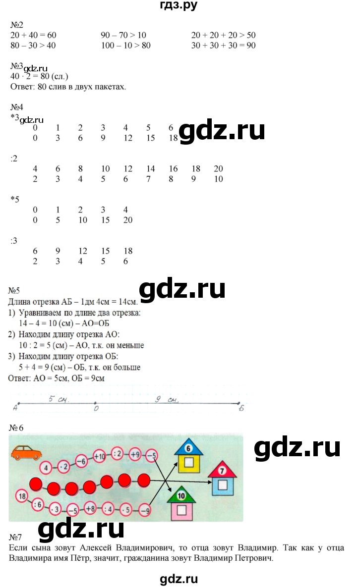 ГДЗ часть 2 (страница) 10-11 математика 2 класс рабочая тетрадь Дорофеев,  Миракова