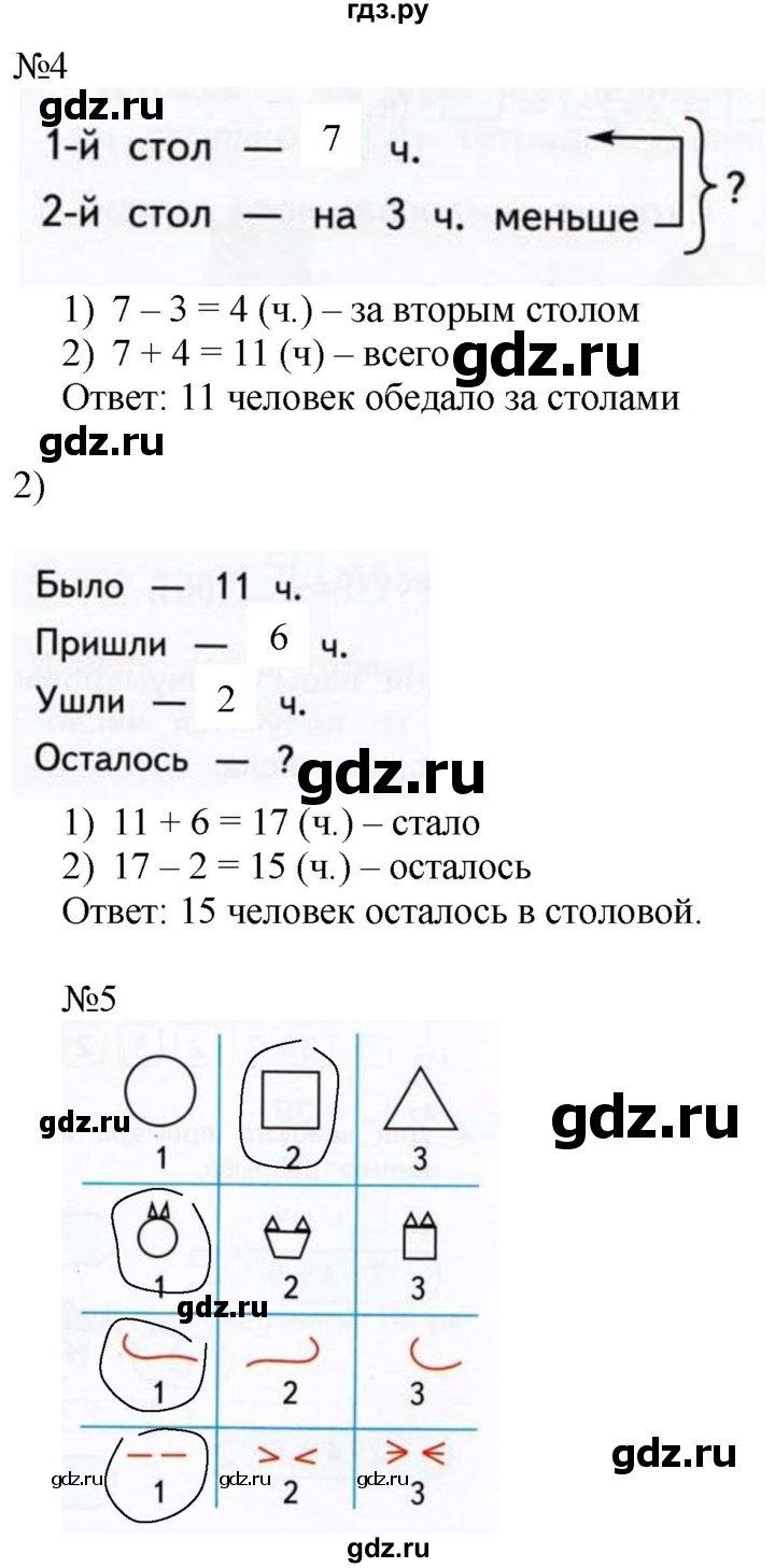 ГДЗ по математике 2 класс Дорофеев рабочая тетрадь  часть 1. страница - 28-29, Решебник №1 2020