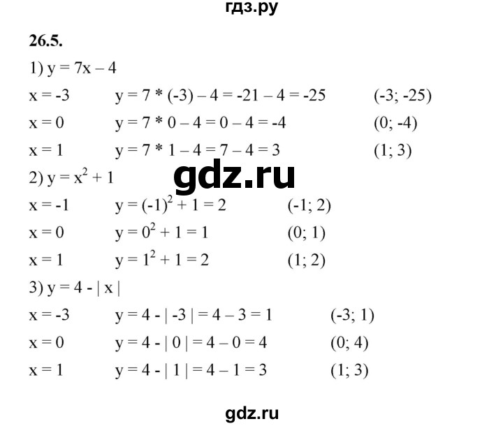 ГДЗ по алгебре 7 класс Мерзляк  Углубленный уровень § 26 - 26.5, Решебник к учебнику 2022