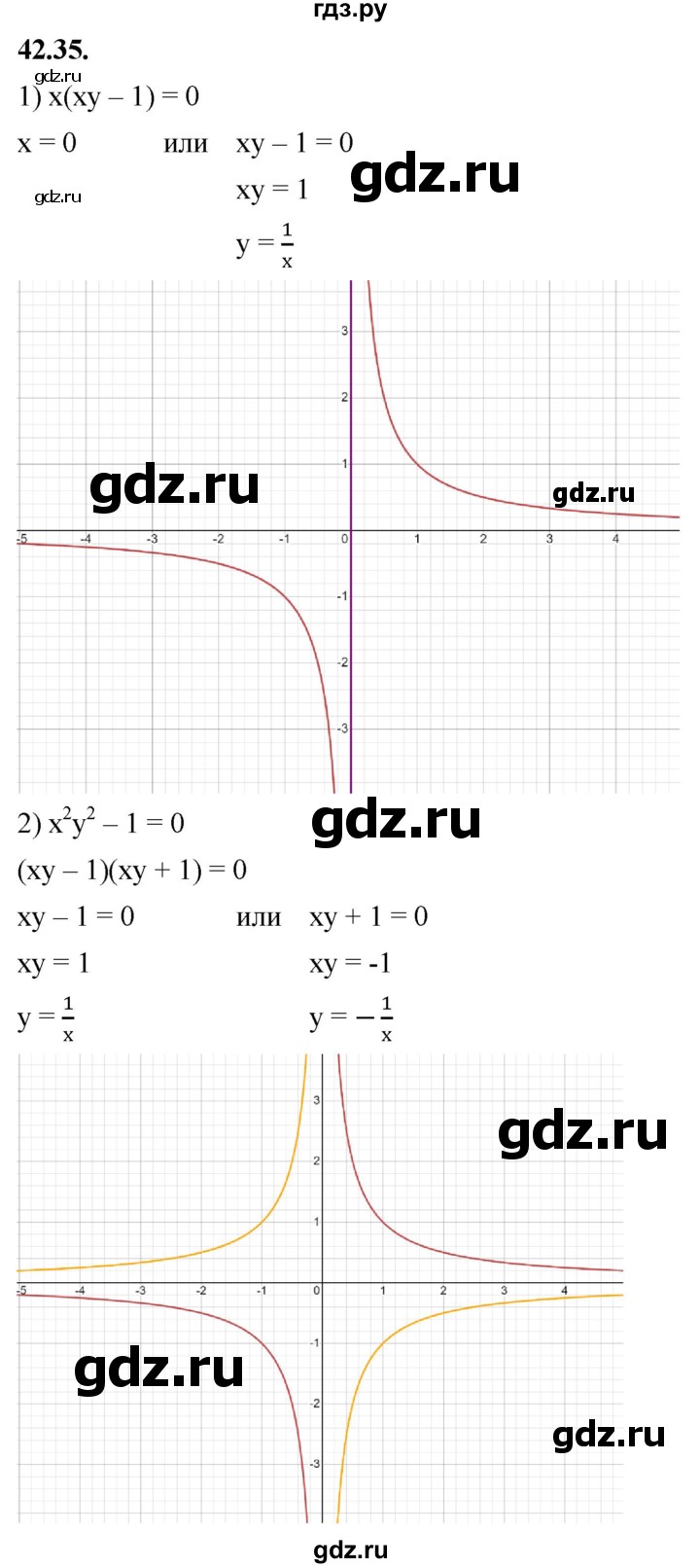 ГДЗ § 42 42.35 алгебра 7 класс Мерзляк, Поляков