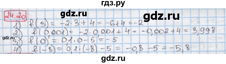 ГДЗ по алгебре 7 класс Мерзляк  Углубленный уровень § 24 - 24.20, Решебник №2 к учебнику 2016