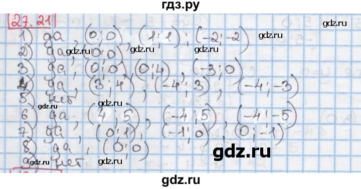 ГДЗ по алгебре 7 класс Мерзляк  Углубленный уровень § 27 - 27.21, Решебник №2 к учебнику 2016