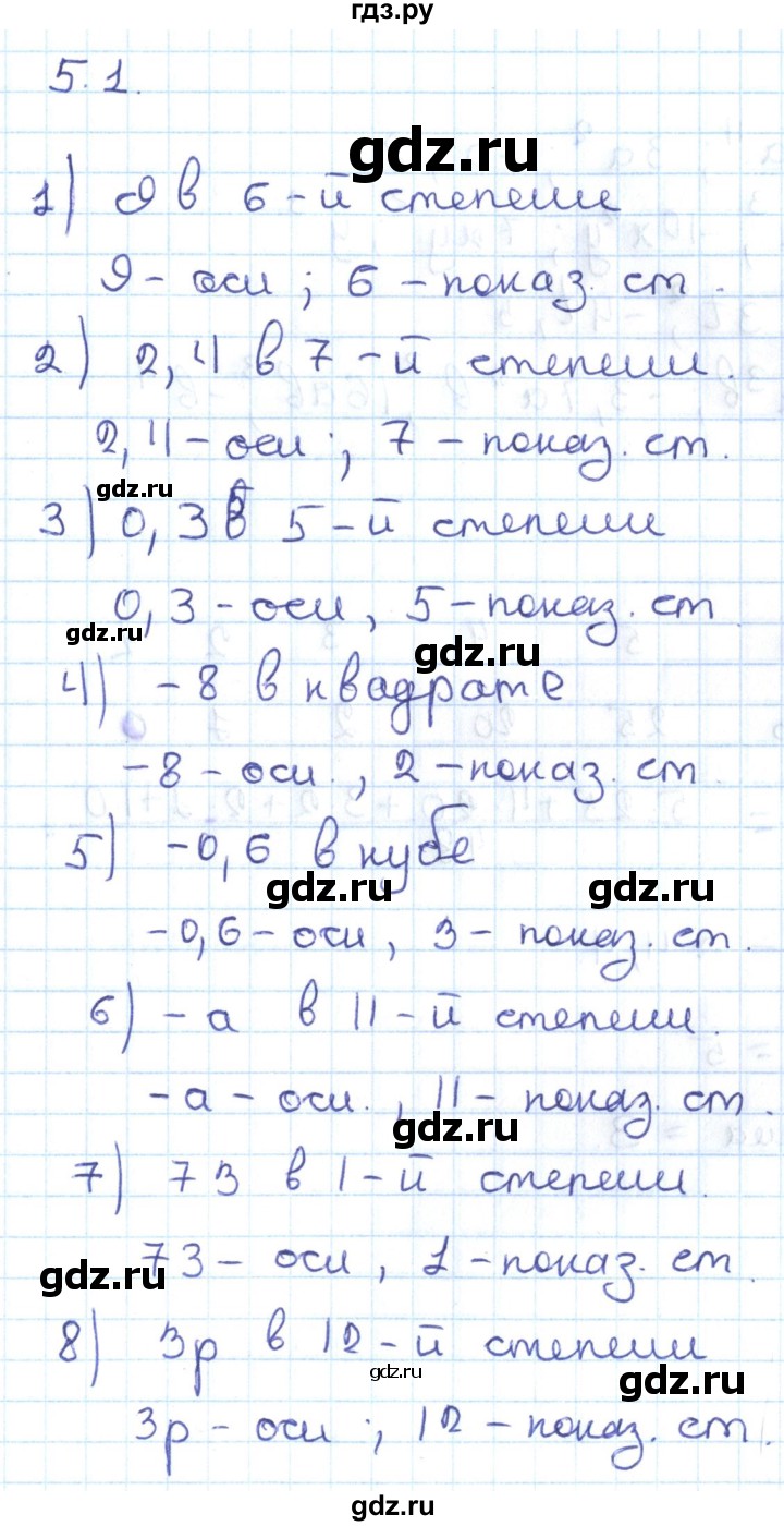 ГДЗ по алгебре 7 класс Мерзляк  Углубленный уровень § 5 - 5.1, Решебник №2 к учебнику 2016