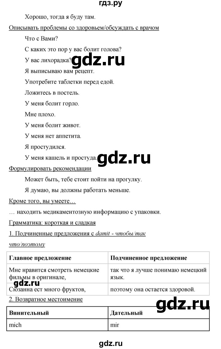 ГДЗ по немецкому языку 9 класс Аверин Horizonte  страница - 35, Решебник 2016