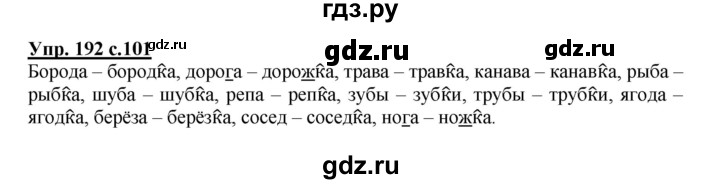 ГДЗ по русскому языку 3 класс  Полякова   часть 1 (номер) - 192, Решебник №1