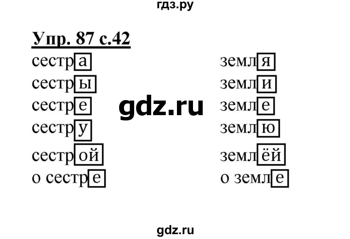 ГДЗ по русскому языку 3 класс  Полякова   часть 2 (номер) - 87, Решебник №1