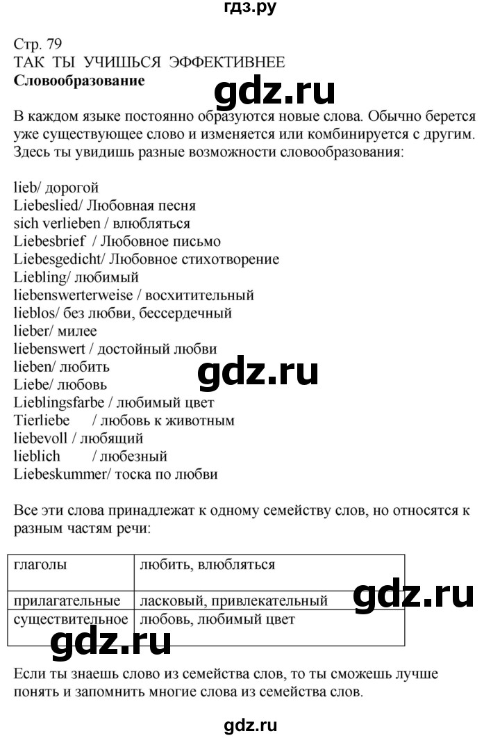 ГДЗ по немецкому языку 9 класс Радченко Wunderkinder Plus Базовый и углубленный уровень страница - 79, Решебник к учебнику Wunderkinder Plus