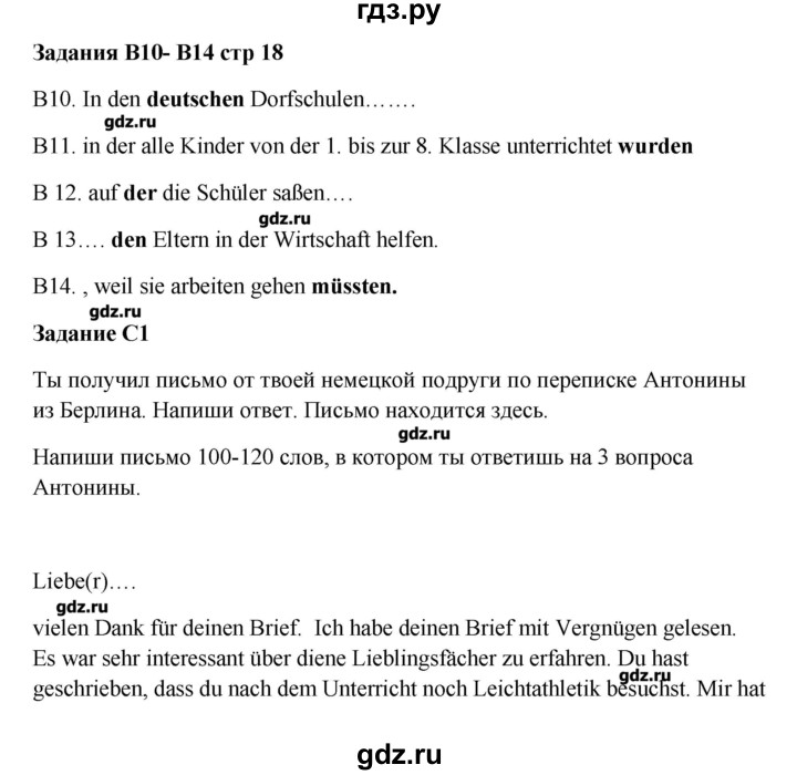 ГДЗ по немецкому языку 9 класс Радченко Wunderkinder  страница - 19, Решебник