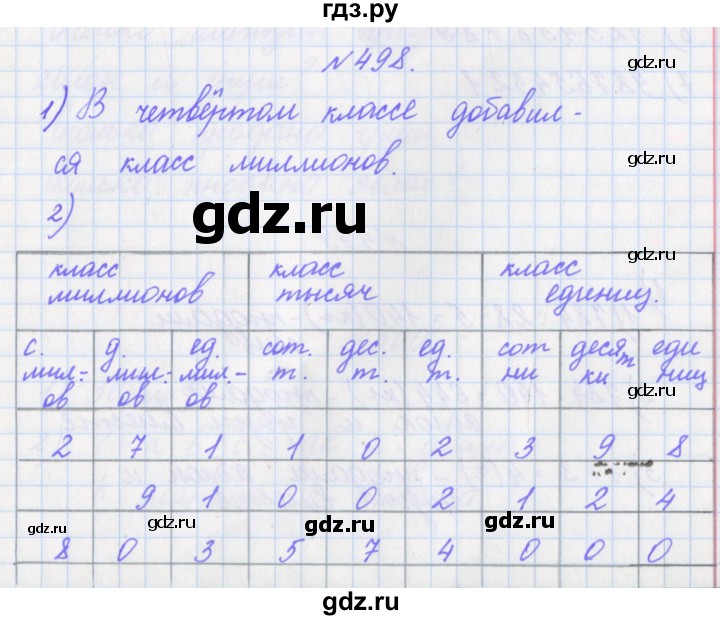ГДЗ по математике 4 класс Аргинская   упражнение - 498, Решебник №1