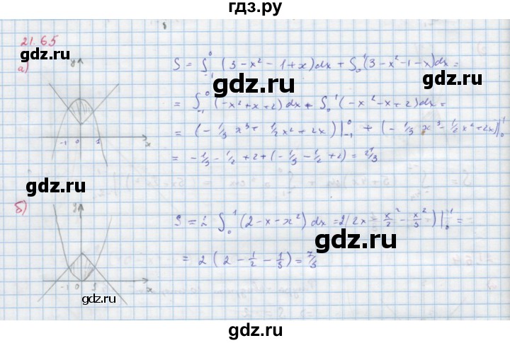 ГДЗ по алгебре 11 класс Мордкович Учебник, Задачник  Базовый и углубленный уровень § 21 - 21.65, Решебник к задачнику