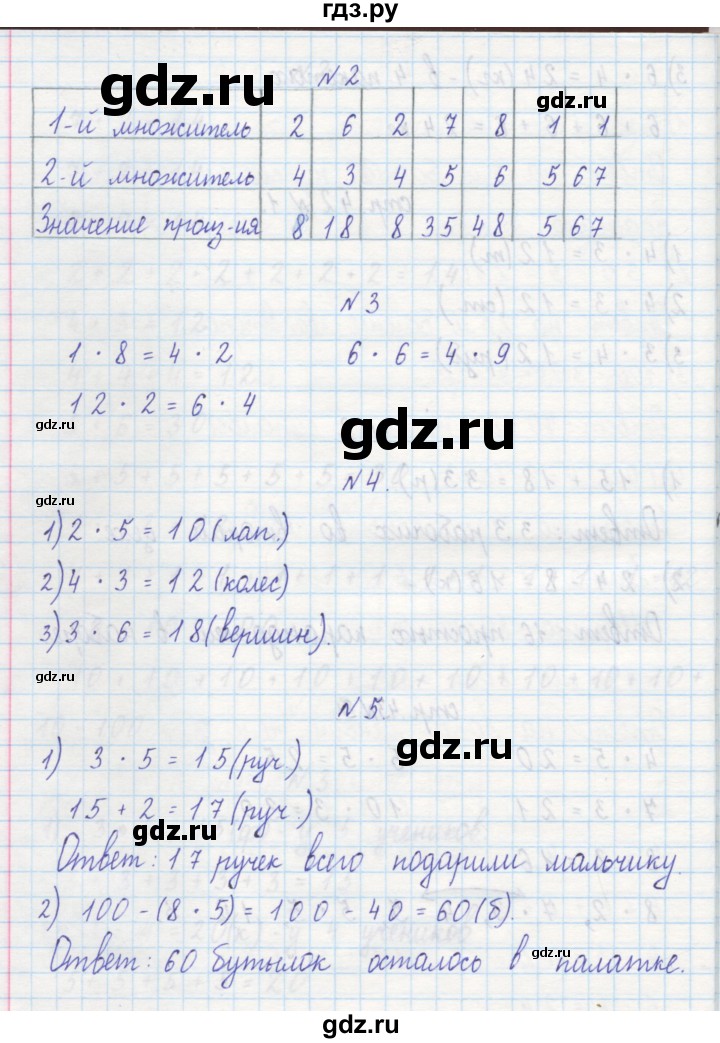 ГДЗ по математике 2 класс Захарова тетрадь для самостоятельной работы  часть 1. страница - 43, Решебник №1