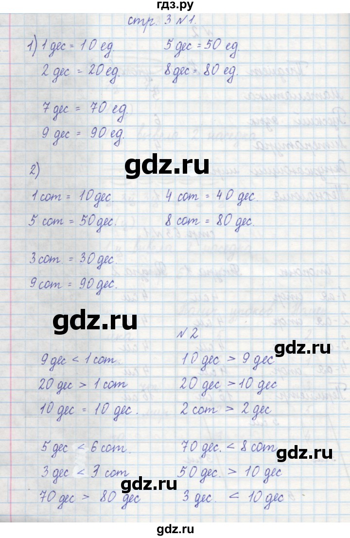 ГДЗ по математике 2 класс Захарова тетрадь для самостоятельной работы к учебнику Чекина  часть 2. страница - 3, Решебник №1