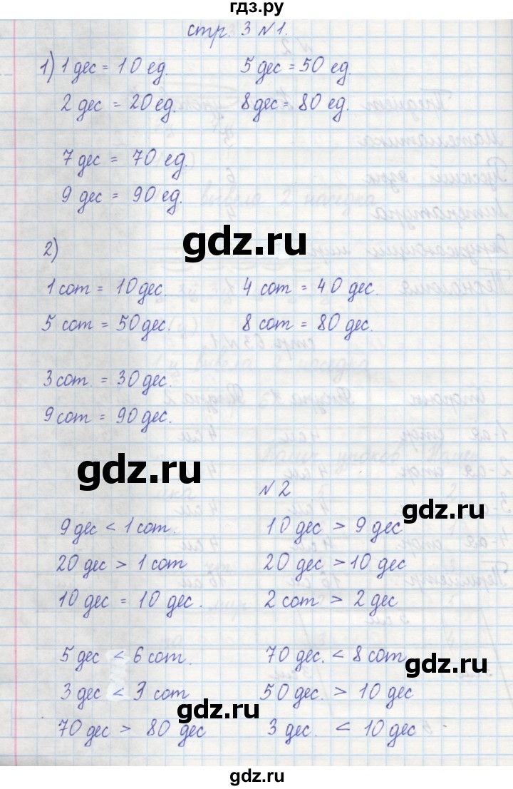 ГДЗ по математике 2 класс Захарова тетрадь для самостоятельной работы (Чекин)  часть 2. страница - 3, Решебник №1