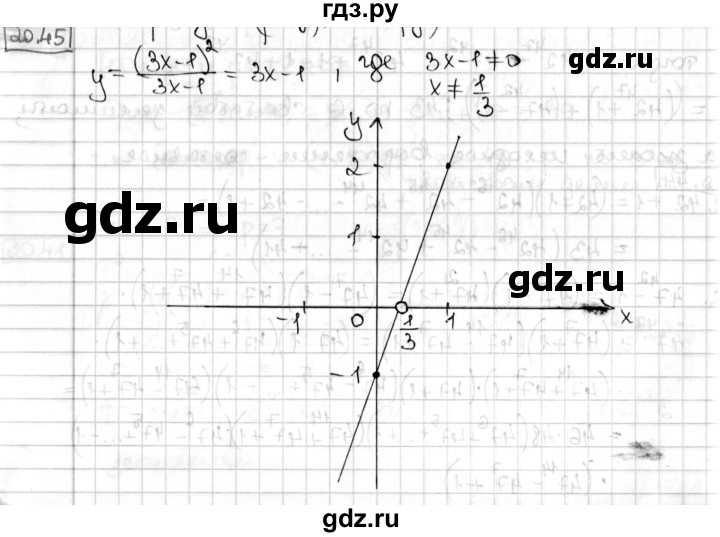 ГДЗ по алгебре 8 класс Мерзляк  Углубленный уровень § 20 - 20.45, Решебник №1