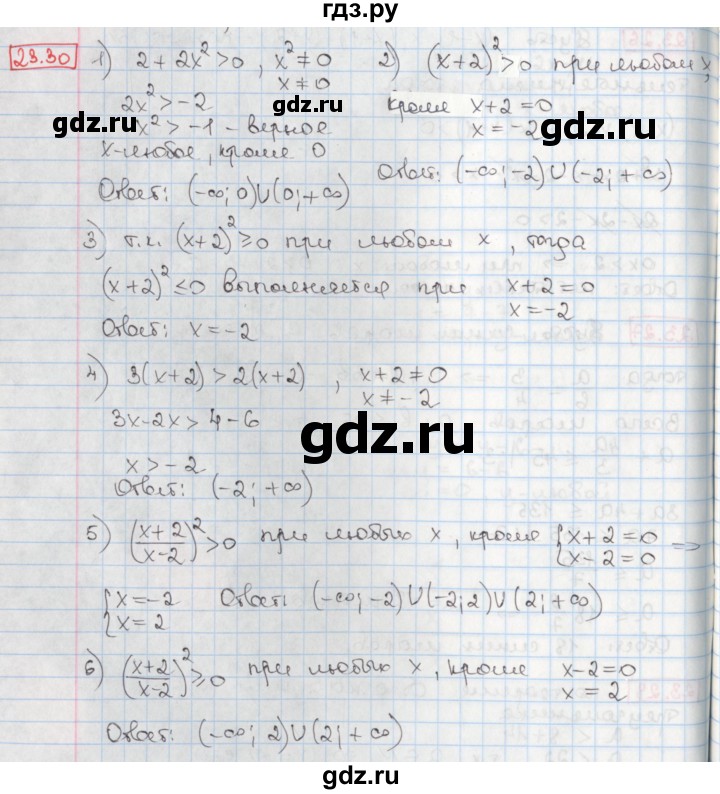 ГДЗ по алгебре 8 класс Мерзляк  Углубленный уровень § 23 - 23.30, Решебник №1