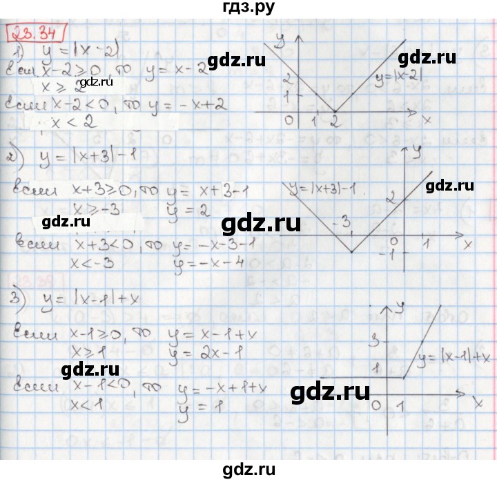 ГДЗ по алгебре 8 класс Мерзляк  Углубленный уровень § 23 - 23.34, Решебник №1