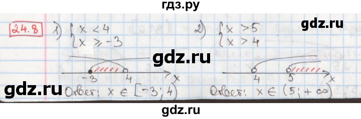 ГДЗ по алгебре 8 класс Мерзляк  Углубленный уровень § 24 - 24.8, Решебник №1