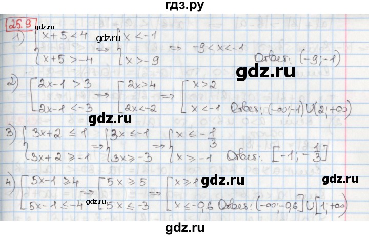 ГДЗ по алгебре 8 класс Мерзляк  Углубленный уровень § 25 - 25.9, Решебник №1