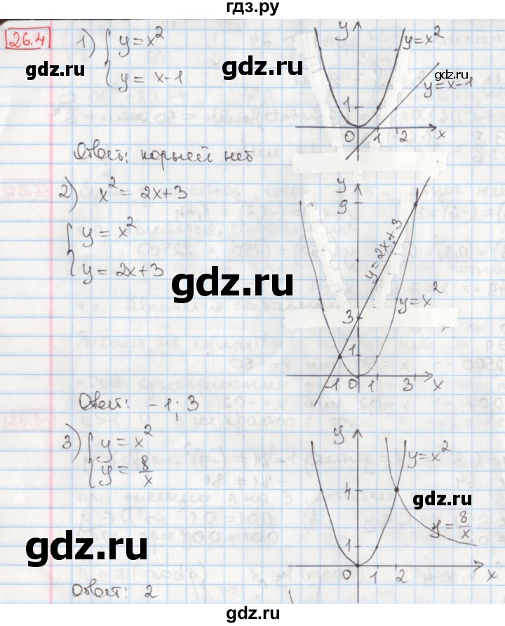 ГДЗ по алгебре 8 класс Мерзляк  Углубленный уровень § 26 - 26.4, Решебник №1