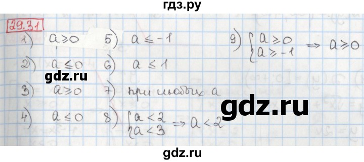 ГДЗ по алгебре 8 класс Мерзляк  Углубленный уровень § 29 - 29.31, Решебник №1