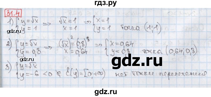 ГДЗ по алгебре 8 класс Мерзляк  Углубленный уровень § 31 - 31.4, Решебник №1