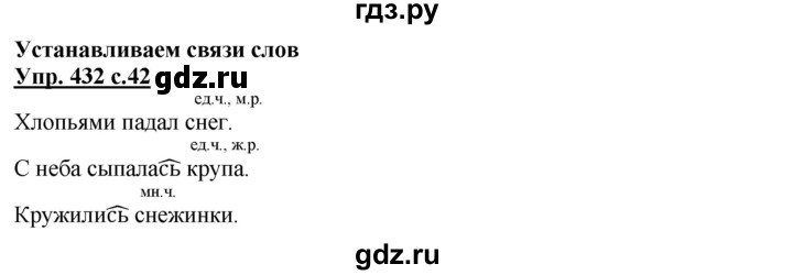 ГДЗ по русскому языку 3 класс  Соловейчик   упражнение - 432, Решебник №1