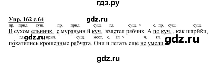 ГДЗ по русскому языку 3 класс  Соловейчик   упражнение - 162, Решебник №1 2015