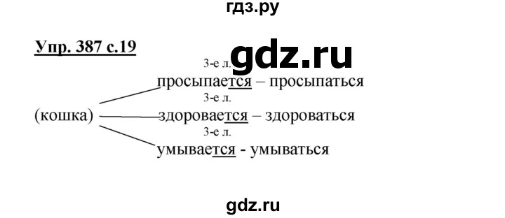 ГДЗ по русскому языку 3 класс  Соловейчик   упражнение - 387, Решебник №1 2015