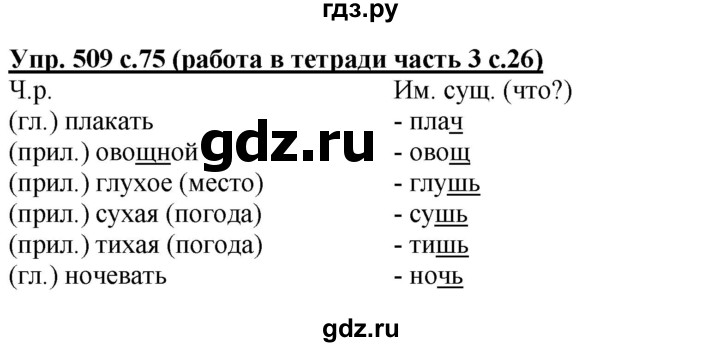 ГДЗ по русскому языку 3 класс  Соловейчик   упражнение - 509, Решебник №1 2015