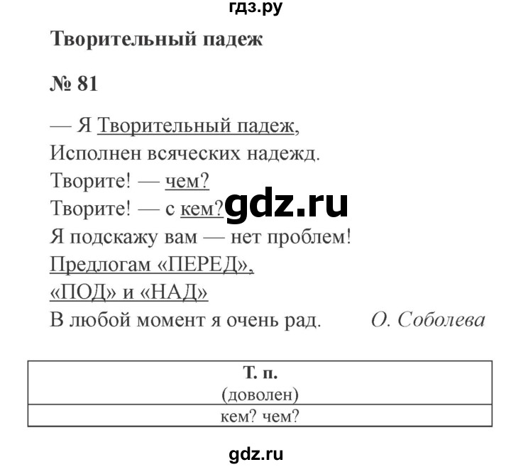ГДЗ по русскому языку 3 класс Канакина рабочая тетрадь  часть 2 - 81, Решебник 2012 №3