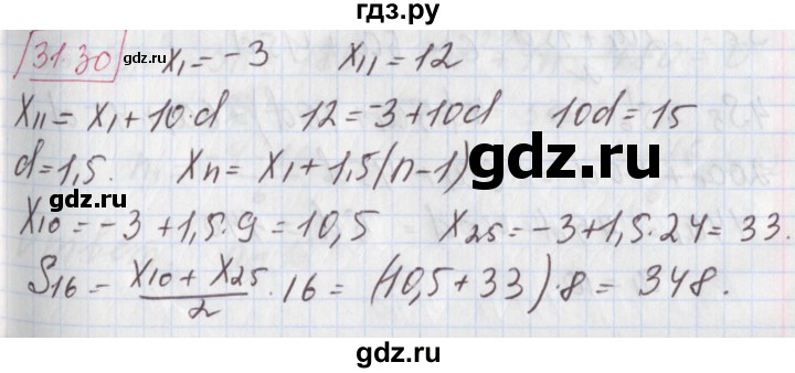 ГДЗ по алгебре 9 класс Мерзляк  Углубленный уровень § 31 - 31.30, Решебник к учебнику 2017