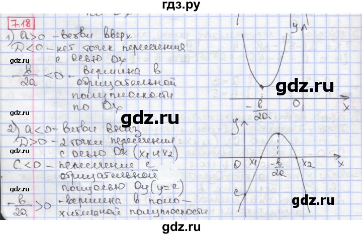 ГДЗ по алгебре 9 класс Мерзляк  Углубленный уровень § 7 - 7.18, Решебник к учебнику 2017