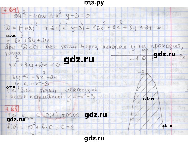 ГДЗ по алгебре 9 класс Мерзляк  Углубленный уровень § 7 - 7.64, Решебник к учебнику 2017