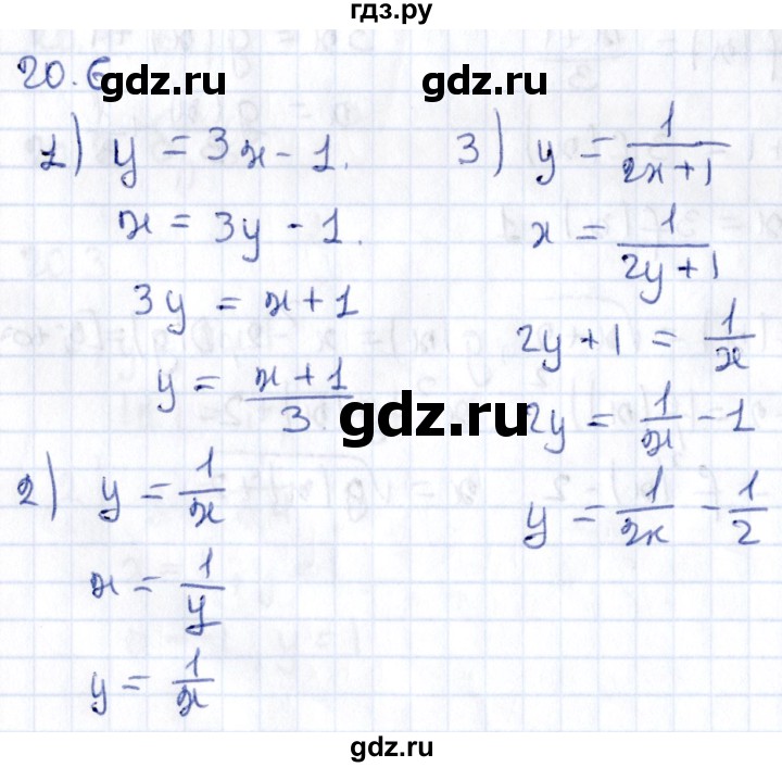 ГДЗ по алгебре 9 класс Мерзляк  Углубленный уровень § 20 - 20.6, Решебник к учебнику 2020