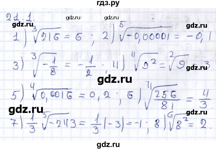 ГДЗ по алгебре 9 класс Мерзляк  Углубленный уровень § 21 - 21.1, Решебник к учебнику 2020
